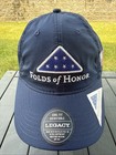 Folds Of Honor Letters W Royal Blue Triangle Stars Logo On Navy Hat Cap Nwot
