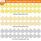 600pcs Metal Stamping Blank Tag For Diy Craft  10mm Round Blanks Pendants
