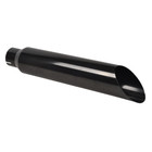 Black Straight Stainless Steel Exhaust Tip 5 -8    wall Thickness 1 2mm