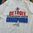 Vintage Detroit Pistons 2004 The Finals Champions T-shirt Size Large Nba