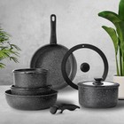 Gourmetific 11 Piece Ceramic Nonstick Cookware Set Detachable Handles