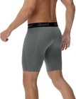 Runhit 2 Pack Men s Sports Compression Shorts With Pocket  Large  Black navy
