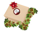 Christmas Holiday Gift Tag Stickers  Labels  Red Buffalo Plaid  Burlap  Truck