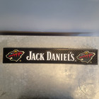 Jack Daniel s Rubber Bar Rail Spill Mat Mn Wild Logo Black New