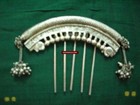 Wovensouls - 1205 Old Indian Silver Veni Hair Jewelry