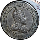 1909 Canada Large One Cent Coin Edward Vii Canadian 1 Penny - Rare High Grade 