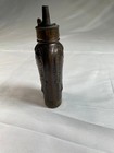 Antique Victorian 3 Way Pistol Powder Flask Embossed Copper Brass 19th Century