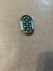 Jobeth Mayes  maize  Zuni Sterling Silver Turquoise Bolo
