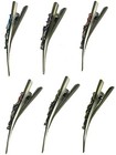 6 Pc Pack Flower Alligator Duckbill Clips Beak Clips 1 Ea Of 6 Color Yy86155-1-6