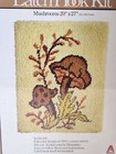 Vintage 1977 Caron Mushroom Latch Hook Kit 20  X 27  Made In Usa   3022 Sealed