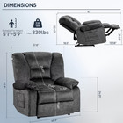 Luxury Electric Power Recliner Chair Comfy Sofa Chair Massage And Heating Modes