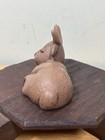 Vintage Christmas 4 25  Hand-painted Reindeer Winter Decor Ceramic Sleeping Deer