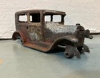 Vtg Antique Arcade Cast Iron Ford Toy Car Original Parts Arcade Restoration