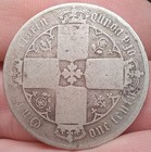 1875 Queen Victoria  925 Silver Florin  Die  19
