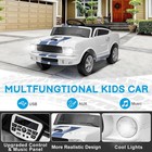 12v Electric Ride On Car Licensed Shelby W safety Belt  Remote Control Led Light