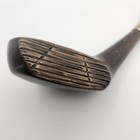 Shoehorn 21  Long Handle Golf Club Made In Italy Wood Head Marbled Brown Plastic