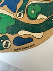 Vintage Heavy Nodor Bristle Golf Dart Board 9-holes Wow Man Cave
