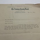 Antique Letter Newton County Bank Burkeville Texas 1922