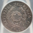 Paraguay 20 Centimos 18xx Pattern Die Struck On Arg  20c   Icg Ms65