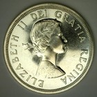1964 Canada Charlottetown Silver Dollar  1 Canadian Coin Uncirculated Au bu