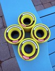 Hawgs Chubby Skateboard Wheels 60mm 78a Yellow  set Of 4  Barely Used Condition