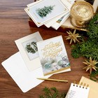 Hallmark Boxed Christmas Cards Assortment  White And Gold 40 Cards And Envelopes