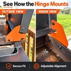 Hinge   Handle Kit For Blackstone Griddles  28     36       44      Orange