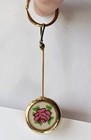 Vintage Rose Pursekee Retractable String Key Clip Keychain Bag Organization