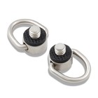 Litoexpe Stainless Steel D Ring Screw  1 4 -20 Camera Fixing 1 4-20  Silver 