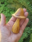 Osage Orange Wood Live Edge Mushroom  Hand Turned   dovecote Woodworking  918
