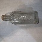 Vintage antique 1950s Sloan s Liniment Embossed Glass Bottle pharmacy apothecary