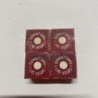 Fremont Hotel Dice Downtown Las Vegas 50s Red And White No Punch Set 4