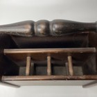 Vintage Small 9 25x10x4 5 Five Section Solid Wood Caddy Craft Hobby Art Tools