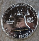1957 Franklin Half Dollar Gem Proof 90  Silver Uncirculated 50c Coin