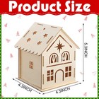Kathfly 36 Sets Wooden Christmas Gingerbread Houses To Paint Wood Houses Kit To