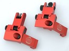 45 Degree Metal Gun Sights Rifle Flip Up Anodized Red  Blue  Black  Green purple