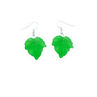 Usa Seller Green Leaves Acrylic Leaf Pendant Earrings Jewelry 1 Pair New