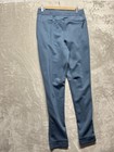 Men s Size S Straight Leg Pants Blue Polyester Drawstring Slash Pockets Mid Rise