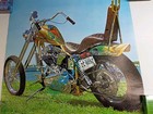 Vintage Harley Davidson 1973 Chopper Poster 24x37 Rare Eurodecor 