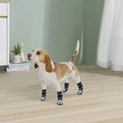 4pcs Adjustable Anti-slip Dog Socks Pet Non-slip Paw Protection With Paw Pattern