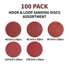 40 60 80 120 240 Grit Sanding Discs 5 Inch 8-hole Hook Loop Orbital Sander Paper