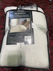 Royal Sateen Queen Sized Plush Blanket Brown Colored