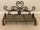 Antique Vintage Cast Iron Shelf Wall Mounted 16  L X 10  H X  6 25  W