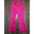 New Zara Hot Pink Bootcut Dress Pant Trousers Stretch Cotton Size Small Nwot