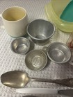 Vintage Kitchen Utensil Lot Of 30 Measure Cup Spoons Scoop Mod Mcm Cutter Bowl