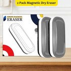 Magnetic Whiteboard Erasers 2 Pack Dry Erase Board Cleaner For Office   School