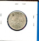 1916 Silver France Wwi Era Sower Woman 1 Franc 48 Uncirculated Bu Ms