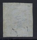 Mauritius  1848  Scott  5b  1p Orange Red  Bluish Paper  Used  Cat  Val   850 00