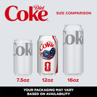 Diet Coke Soda Pop Cans  12 Fl Oz  24 Pack
