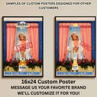 Sexy Pinup Girl Custom Alcohol Poster Any Beer Whiskey Tequila Vodka Brand   403